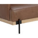 Saul Shalimar Tobacco Leather Sofa